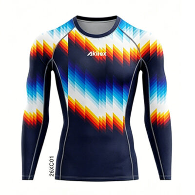 Custom Sublimated Base Layer Long Sleeve Compression Top