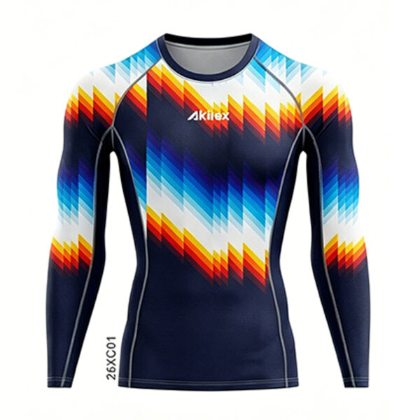 Custom Sublimated Base Layer Long Sleeve Compression Top