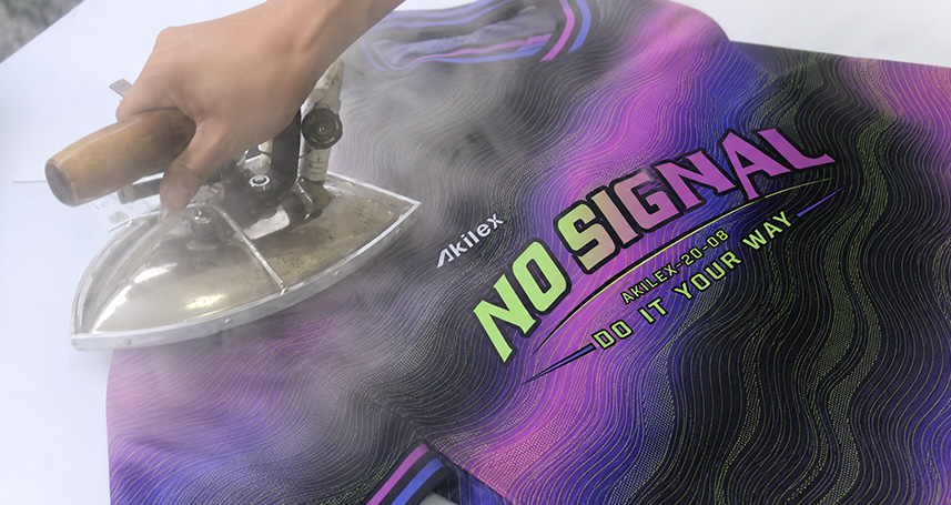 Custom sportswear garment ironing process