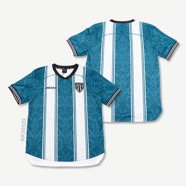 Custom Sublimation Retro Striped Jersey Sports Tee