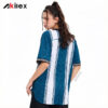 Custom Sublimation Retro Striped Jersey Sports Tee