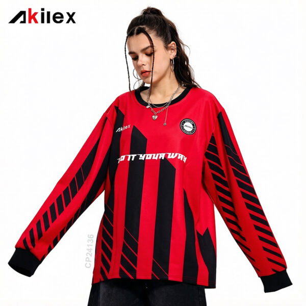 Custom Sublimated Soccer Jersey - Long Sleeve Football Shirt