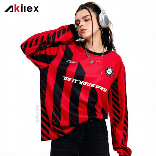 Custom Sublimated Soccer Jersey - Long Sleeve Football Shirt
