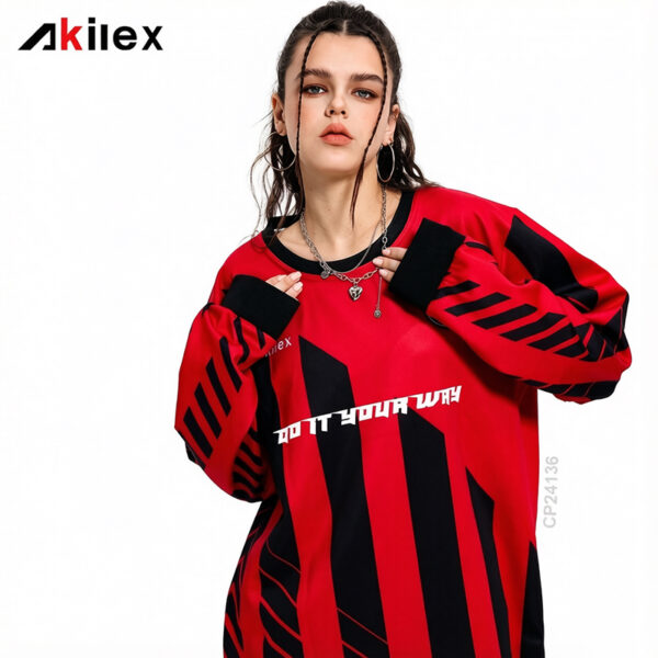 Custom Sublimated Soccer Jersey - Long Sleeve Football Shirt