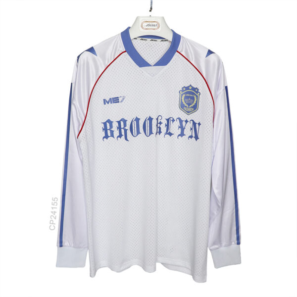 Custom Sublimated Long Sleeve Soccer Jersey - Retro Style