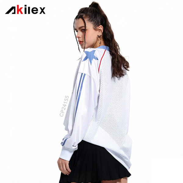 Custom Sublimated Long Sleeve Soccer Jersey - Retro Style