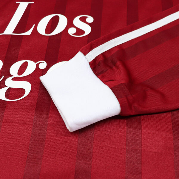 Custom Sublimated Long Sleeve Polo Retro Soccer Jersey