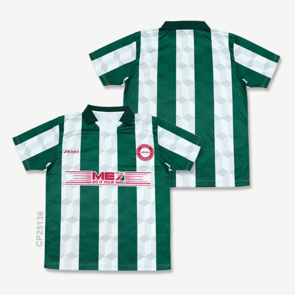 Custom Sublimated Green Womens Streetwear Polo Jersey