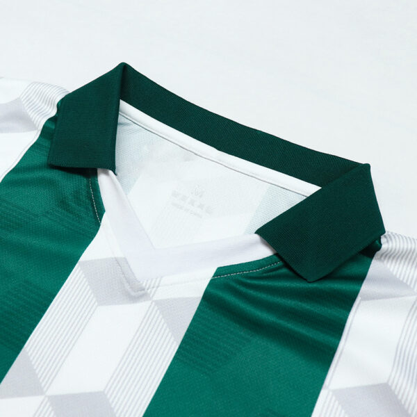 Custom Sublimated Green Womens Streetwear Polo Jersey