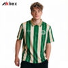 Custom Sublimated Performance Polo - Green Striped Jersey
