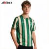 Custom Sublimated Performance Polo - Green Striped Jersey