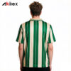 Custom Sublimated Performance Polo - Green Striped Jersey