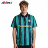 Custom Sublimated Polo Jersey - Teal Striped Sportswear