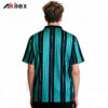 Custom Sublimated Polo Jersey - Teal Striped Sportswear