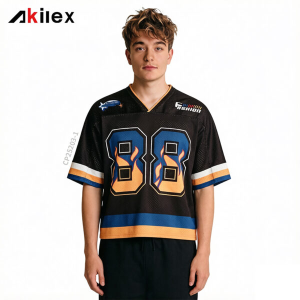 Custom Sublimated Oversized Jersey - Black Sports Shirt