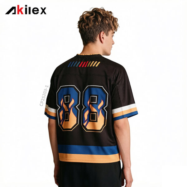 Custom Sublimated Oversized Jersey - Black Sports Shirt