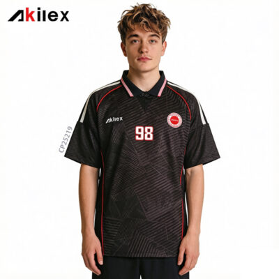 Custom Sublimated Black Esports Polo - Gaming Jersey