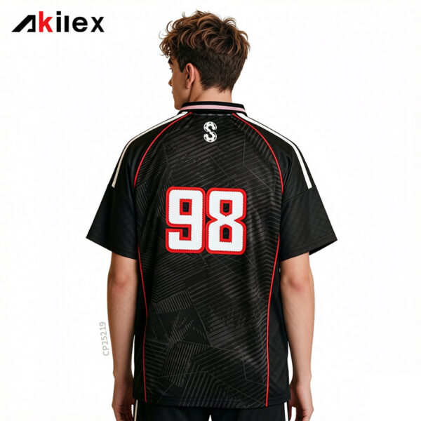 Custom Sublimated Black Esports Polo - Gaming Jersey