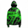 Neon Green Custom Sublimated Gaming Hoodie