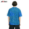 FLOWSTATE Blue Gradient All - Over Print Streetwear T - Shirt - product view 2