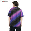 NO SIGNAL Purple Gradient Oversized Sublimated Streetwear T - Shirt - product view 2