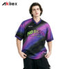 NO SIGNAL Purple Gradient Oversized Sublimated Streetwear T - Shirt