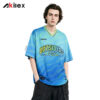 OUTSIDERS Sky Blue All - Over Print Oversized Streetwear T - Shirt - product view 1
