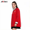 Custom Sublimated Streetwear Polo - Red Long Sleeve Jersey