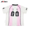 Custom Sublimated Polo Shirt - Pink Striped Streetwear