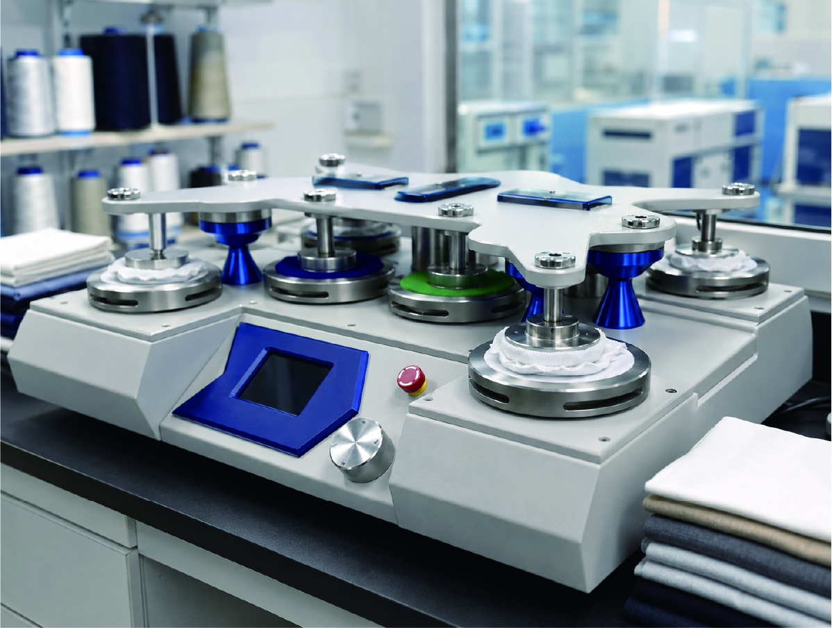 Martindale abrasion testing equipment for sportswear fabric