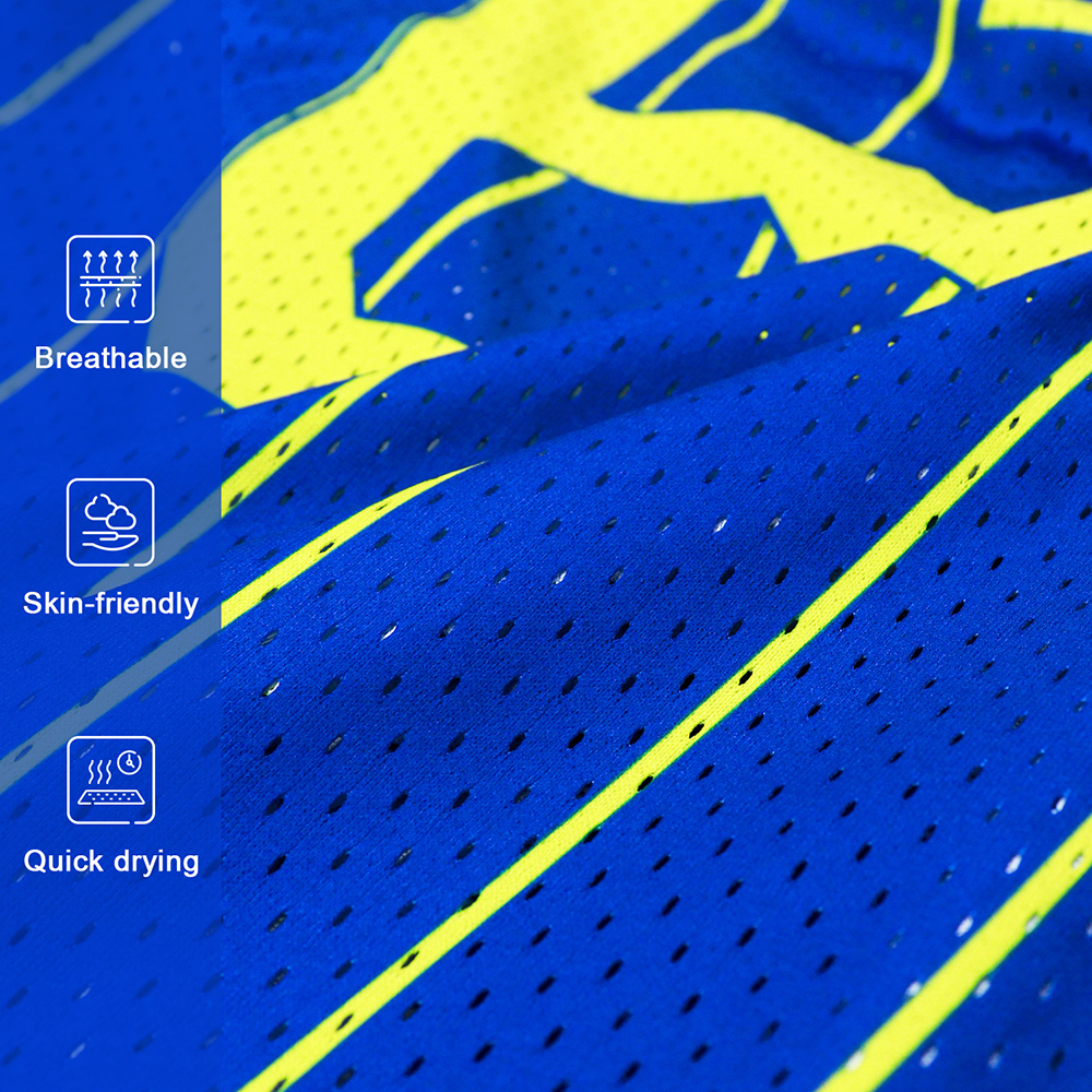 Custom Sublimated Baseball Uniform Blue & Yellow Jersey product detail view 17
