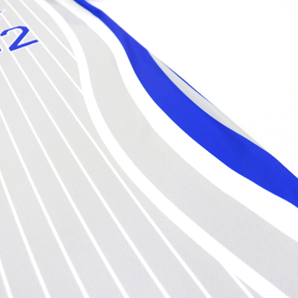 Pro Sublimation Baseball Jersey Custom Blue Pinstripe Shirt product detail view 15
