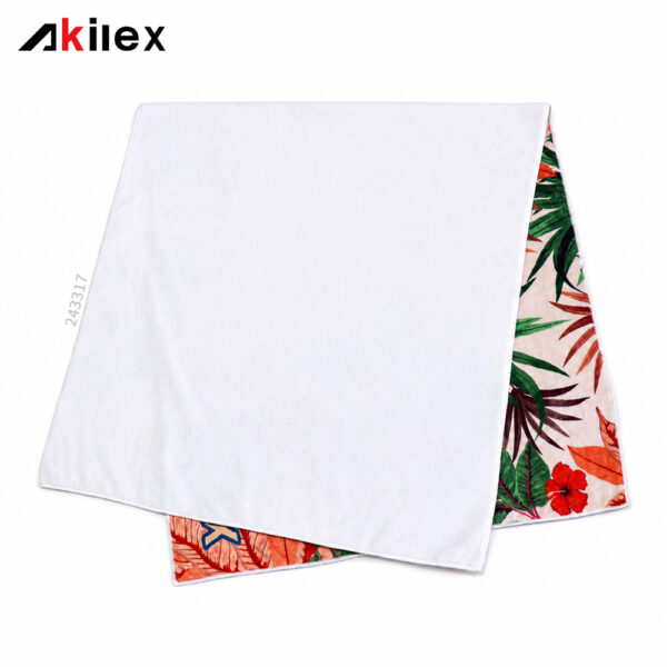 Custom Plush Blanket - Wholesale Tropical Hibiscus Print