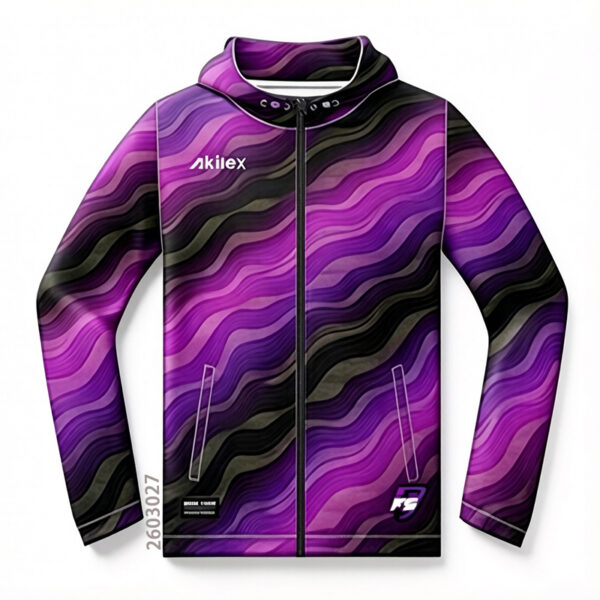 Wholesale Sublimated Windbreaker Custom Hooded Jacket - Akilex custom sportswear