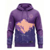 Bulk Order Sublimated Hoodie - Custom Pink & Black Pullover