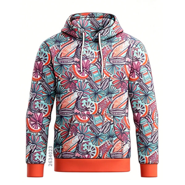 Bulk Order Sublimated Hoodie - Custom Pink & Black Pullover