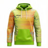Custom Sublimated Fishing Hoodie - Wholesale Lime Pullover