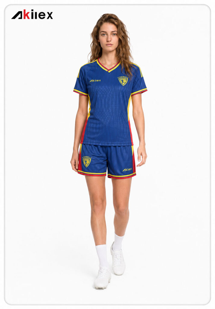 Navy Blue Custom Women's Soccer Jersey | Sublimated Football Uniform - product photo 11