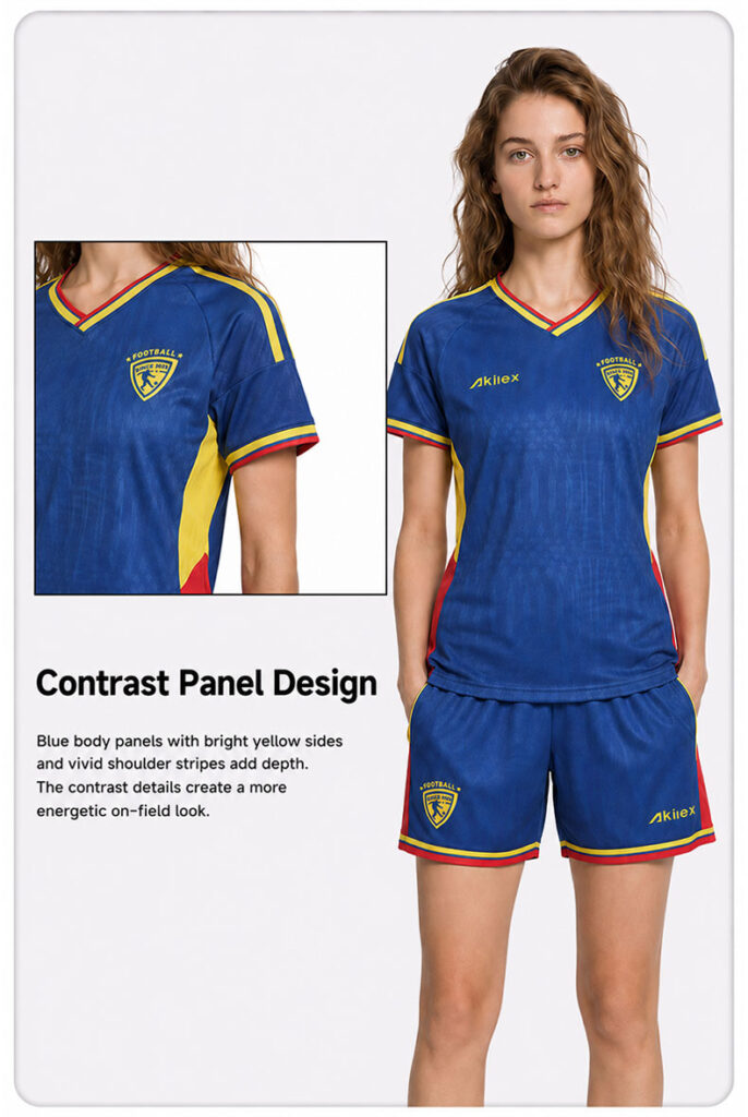 Navy Blue Custom Women's Soccer Jersey | Sublimated Football Uniform - product photo 9