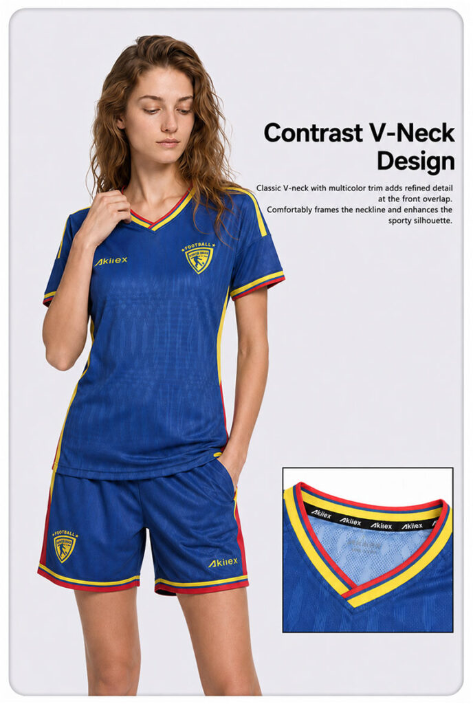 Navy Blue Custom Women's Soccer Jersey | Sublimated Football Uniform - product photo 8