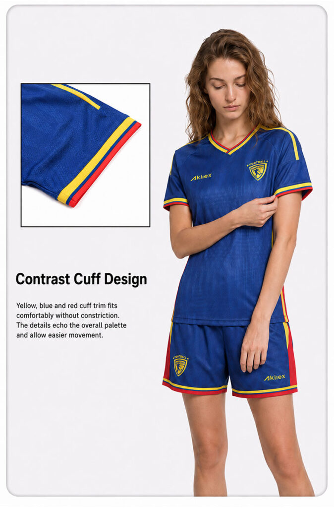 Navy Blue Custom Women's Soccer Jersey | Sublimated Football Uniform - product photo 7