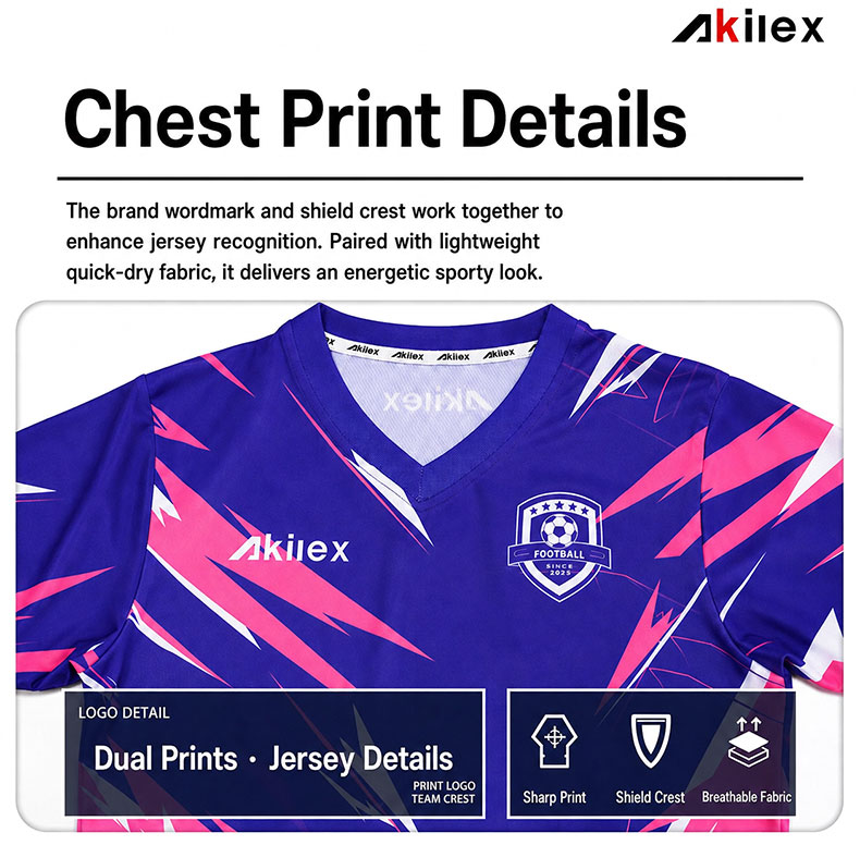 Purple Pink Women's Soccer Jersey | Custom Sublimated Football Shirt - product photo 10