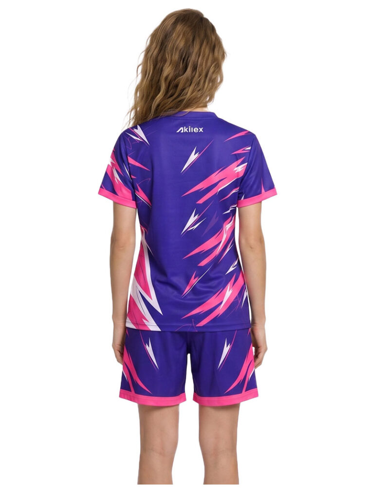 Purple Pink Women's Soccer Jersey | Custom Sublimated Football Shirt - product photo 5