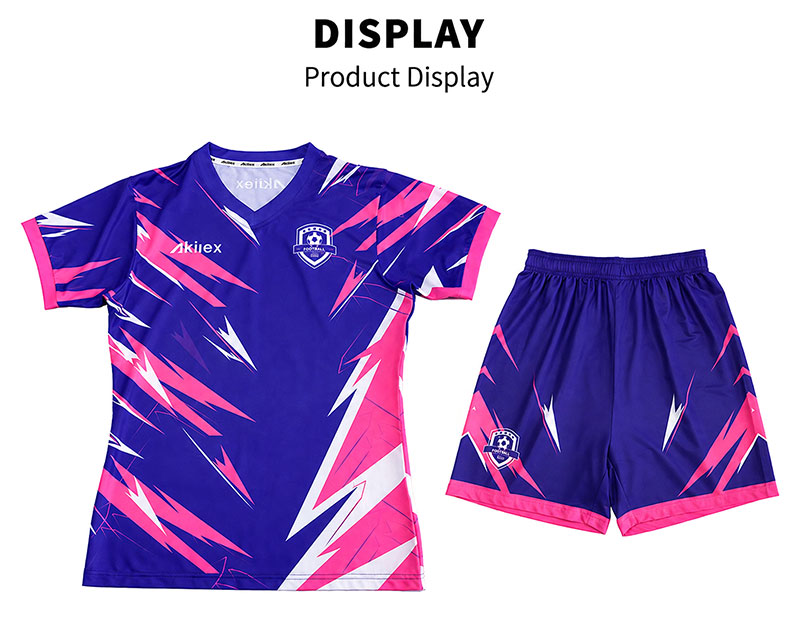 Purple Pink Women's Soccer Jersey | Custom Sublimated Football Shirt - product photo 4