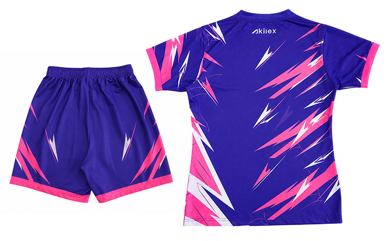 Purple Pink Women's Soccer Jersey | Custom Sublimated Football Shirt - product photo 3