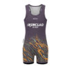Custom MMA Singlet - Red Black Halftone Dot Print