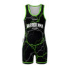 Custom MMA Singlet - Red Black Halftone Dot Print