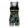 Custom MMA Singlet - Lime Hexagon Gradient Print