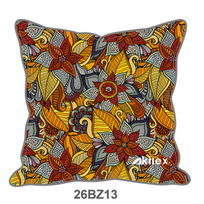 26BZ13 Wholesale Bohemian Cushion - Custom Doodle Print