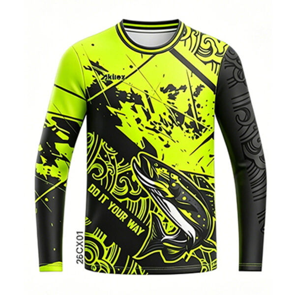 26CX01 Wholesale Archery Jersey - Custom Sublimated Long Sleeve